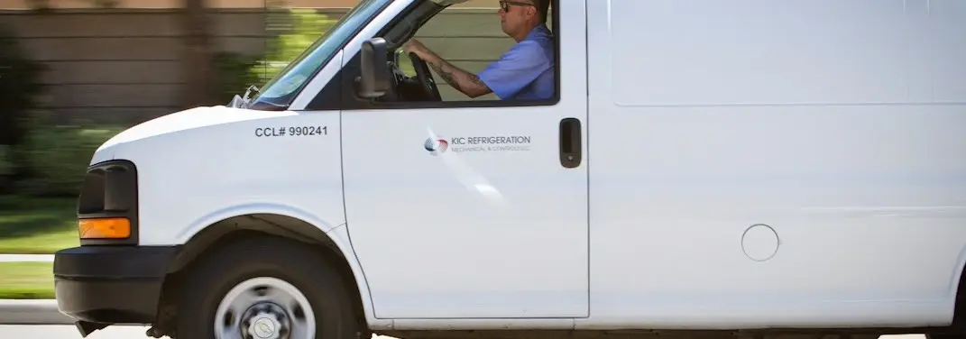KIC Refrigeration service vehicle serving Ballwin area
